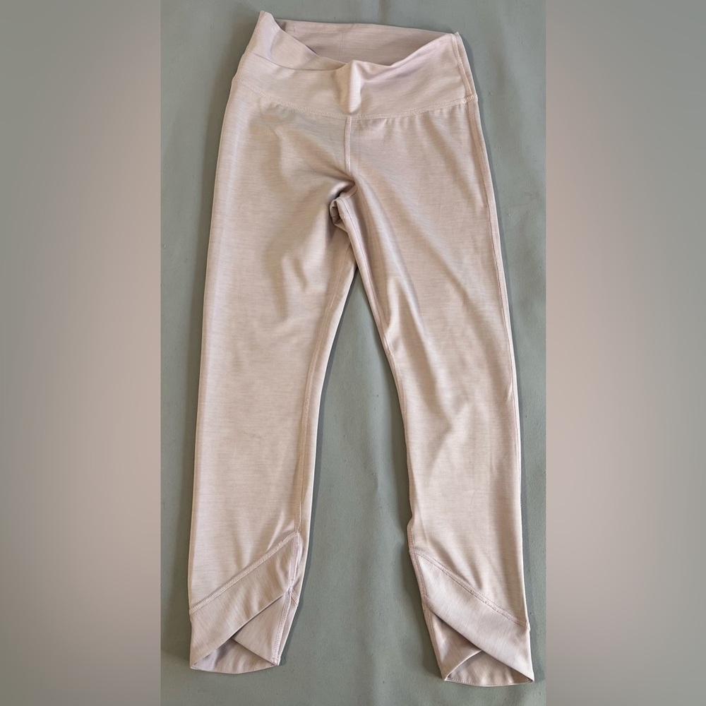 Nike Womens Yoga Wrap High Waist Leggings Plum Chalk Barely Rose Medium